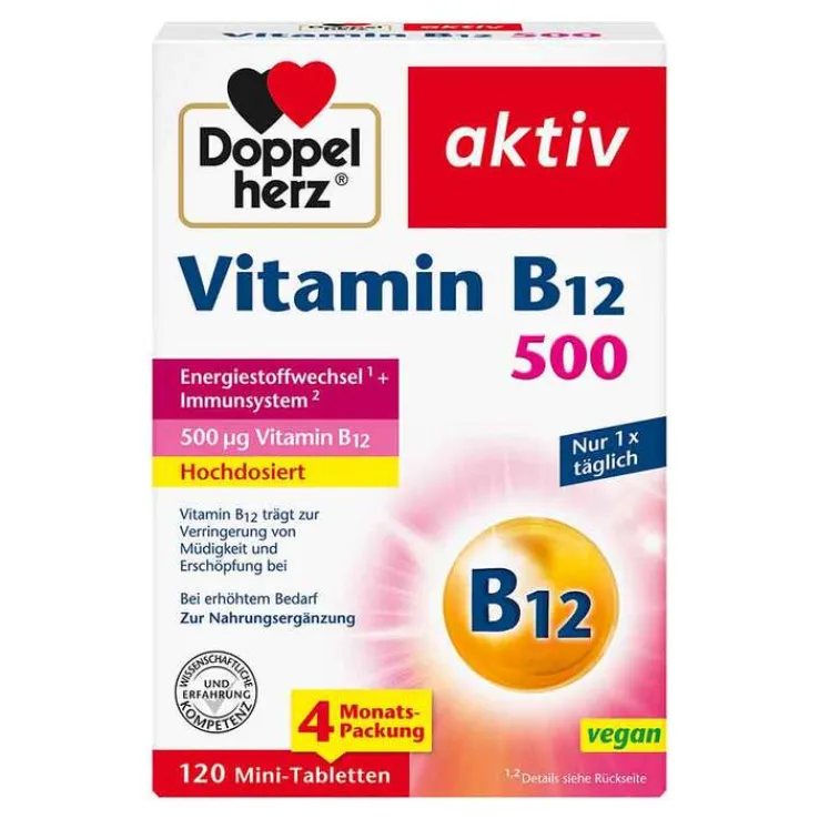 Doppelherz Vitamin B12 500 Tabletten, 120 St
