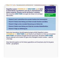 Doppelherz Vitamin D + C Mini-Tabs family system, 20 St