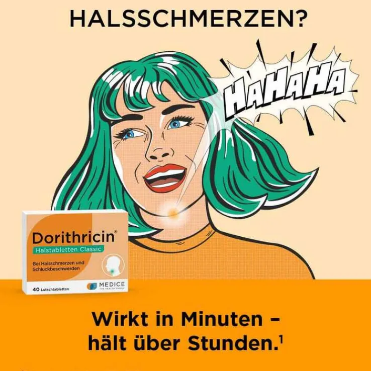 Dorithricin® Halstabletten Classic bei Halsschmerzen, 40 St