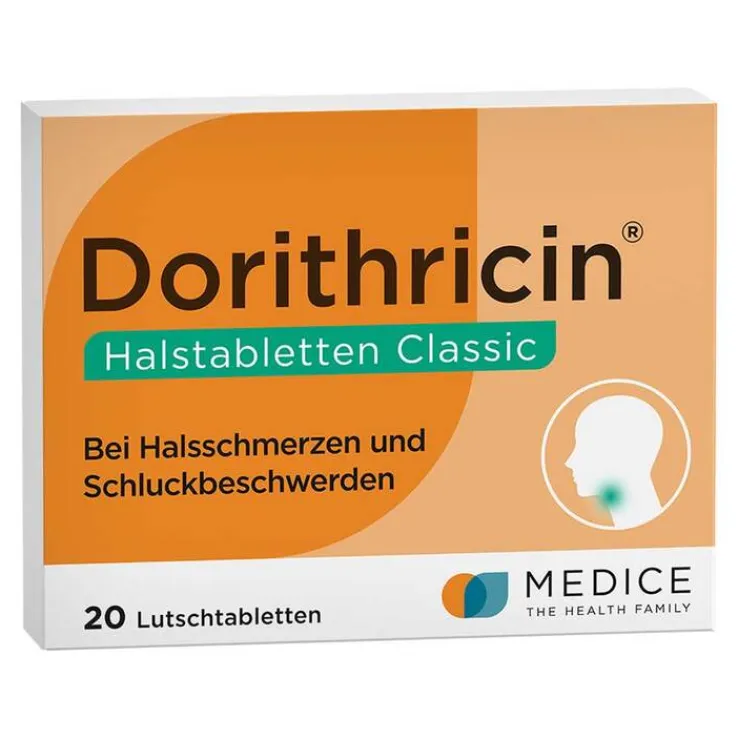 Dorithricin® Halstabletten Classic bei Halsschmerzen, 20 St