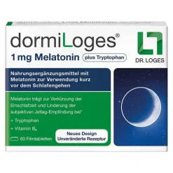 dormiLoges Melatonin plus Tryptophan Filmtabletten, 60 St