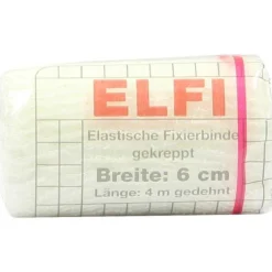 Dracoelfi elastisch Fixierbinde 6cmx4m gekreppt cello, 1 St