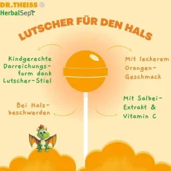 Dr. Theiss Herbalsept Hals Lutscher Kids, 6 St