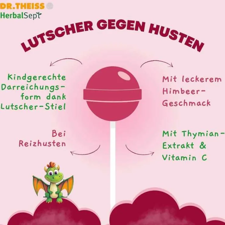 Dr. Theiss Herbalsept Husten Lutscher Kids, 6 St