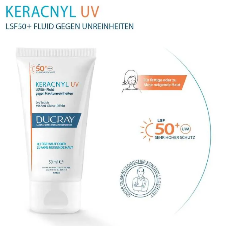 Ducray Keracnyl UV Fluid LSF 50 + , 50 ml