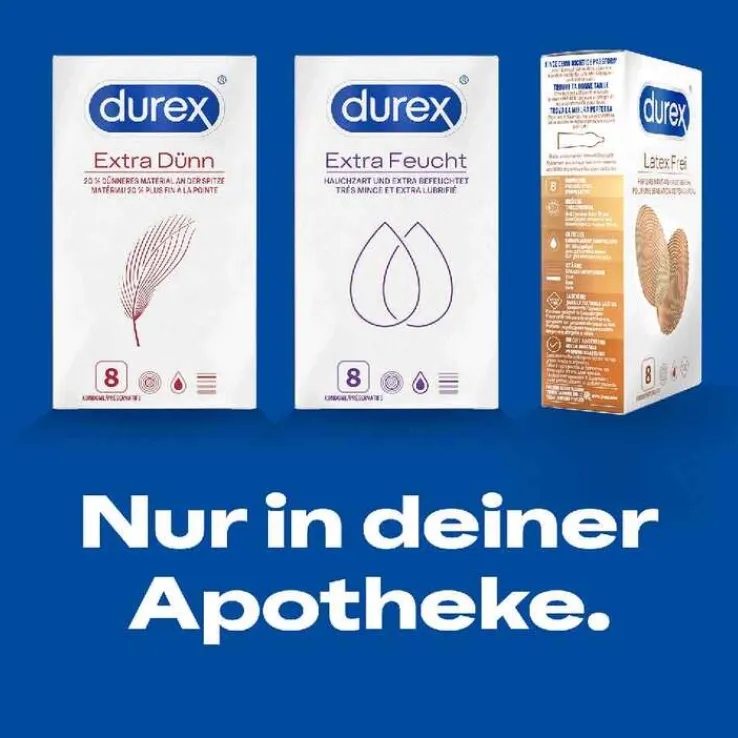 Durex extra feucht Kondome, 8 St