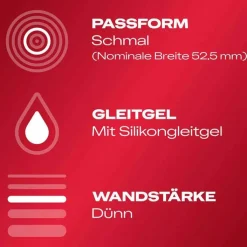 durex® Gefühlsecht Slim Kondome, 8 St