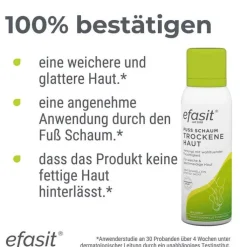 Efasit Fuß Schaum trockene Haut, 125 ml