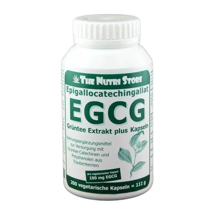 EGCG 100 mg Grüntee Extrakt plus Kapseln, 200 St