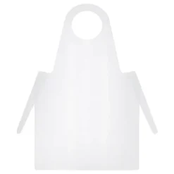 Einmal Schürzen PE 125cm weiß, 50 St