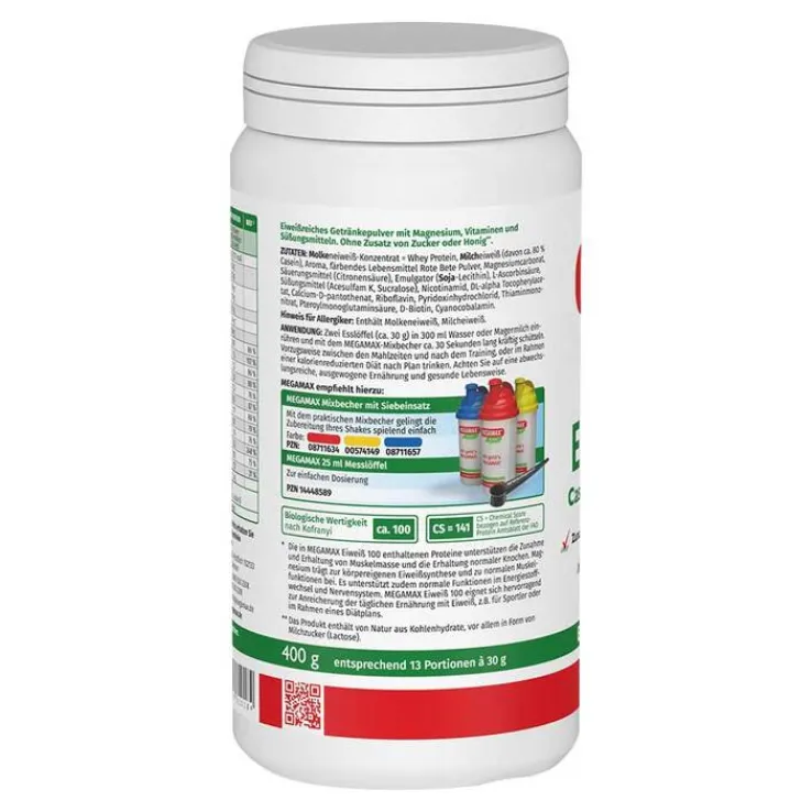 Eiweiss 100 Erdbeer Megamax, 400 g