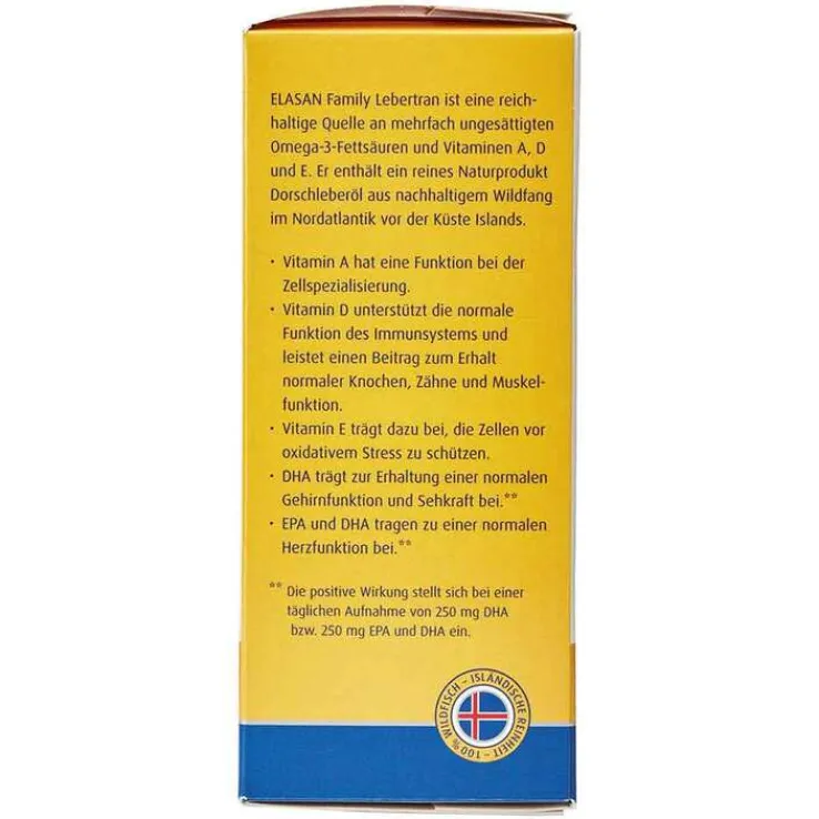 Elasan family Lebertran, 150 ml