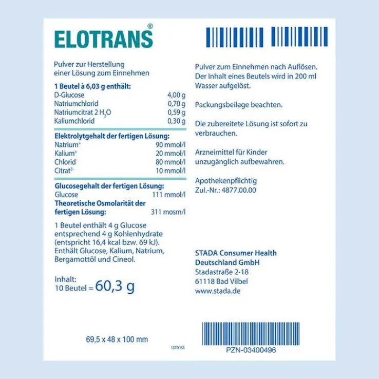 Elotrans Pulver, 10 St