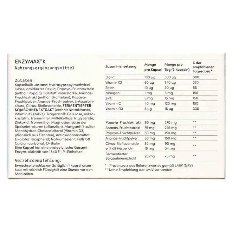 Enzymax K Kapseln, 120 St