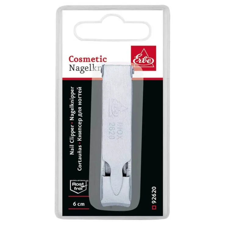 Erbe Nagelknipser 6,5 cm rostfrei mattiert, 1 St