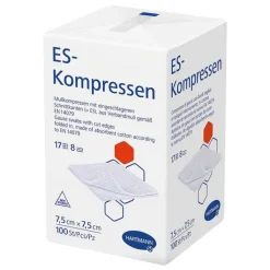 ES-Kompressen unsteril 7,5x7,5 cm 8fach, 100 St