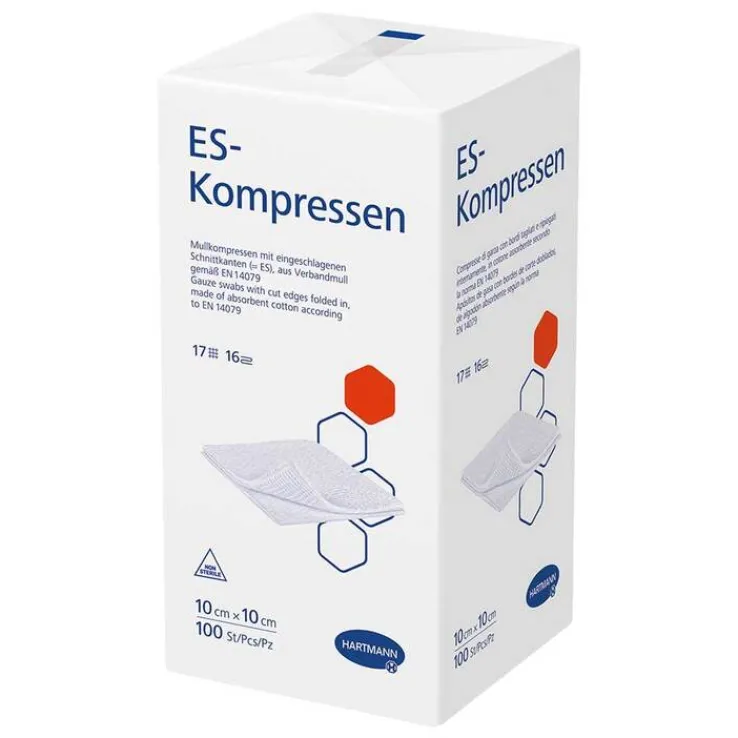 ES-Kompressen unsteril 10x10 cm 16fach, 100 St