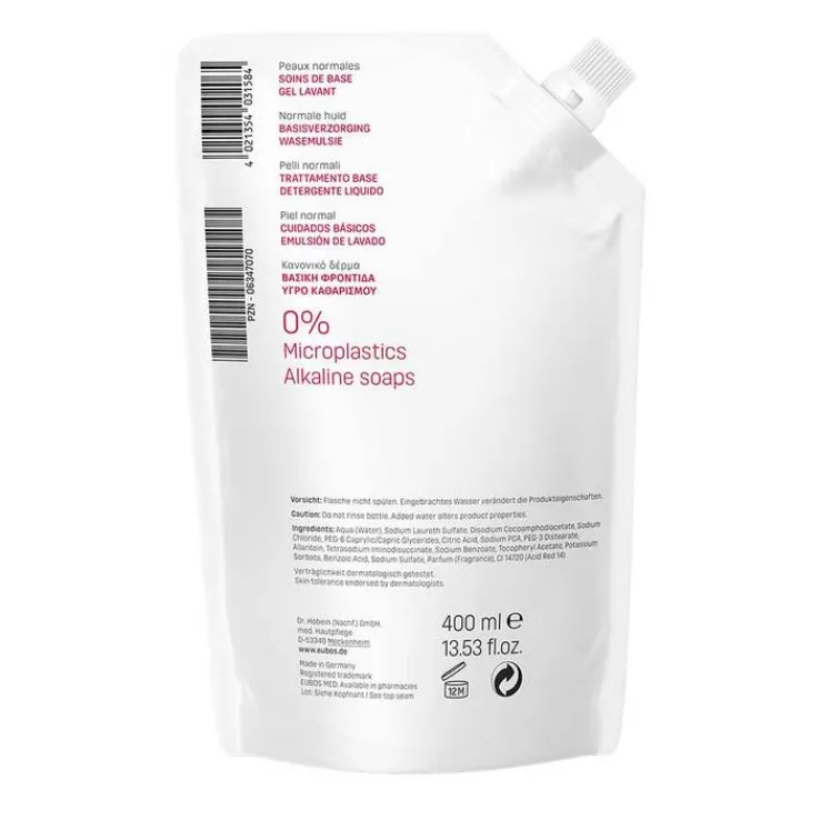 Eubos Flüssig rot mit frischem Duft Nachfüllbeutel, 400 ml