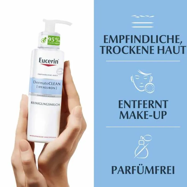 Eucerin Dermatoclean Hyaluron Reinigungsmilch, 200 ml