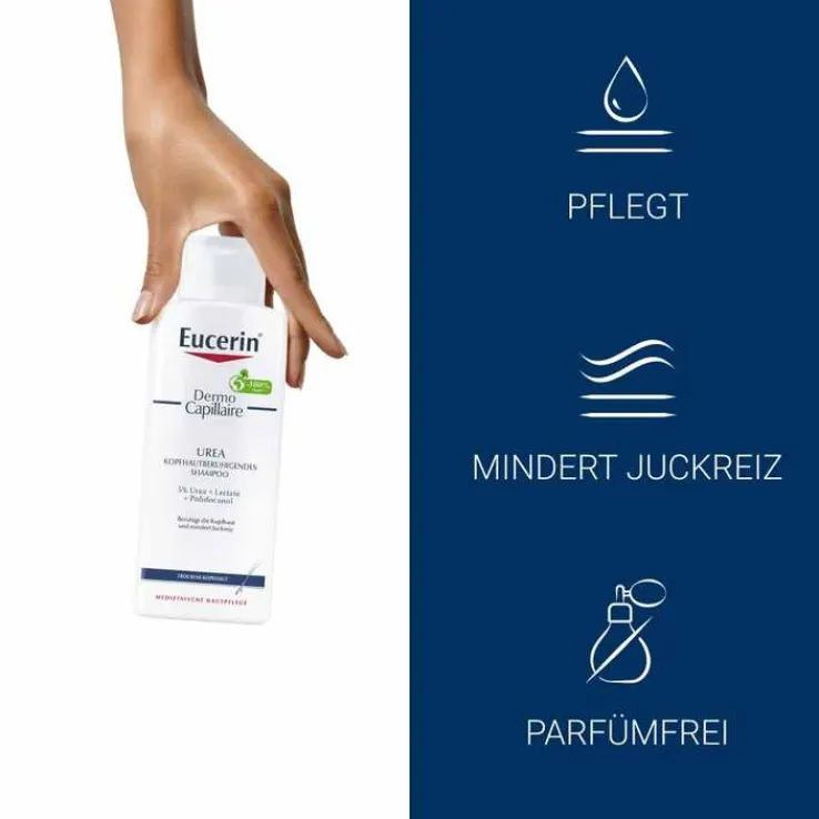 Eucerin DermoCapillaire kopfhautberuhigendes Urea Shampoo, 250 ml