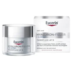 Eucerin Hyaluron-Filler Tagescreme für normale und Mischhaut Tiegel LSF 15, 50 ml