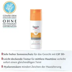 Eucerin Sun CC Gel-Creme getönt mittel LSF 50 + , 50 ml