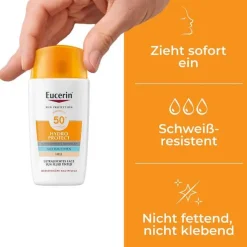 Eucerin Sun Fluid Hydro Protect Face hell LSF 50 + , 50 ml