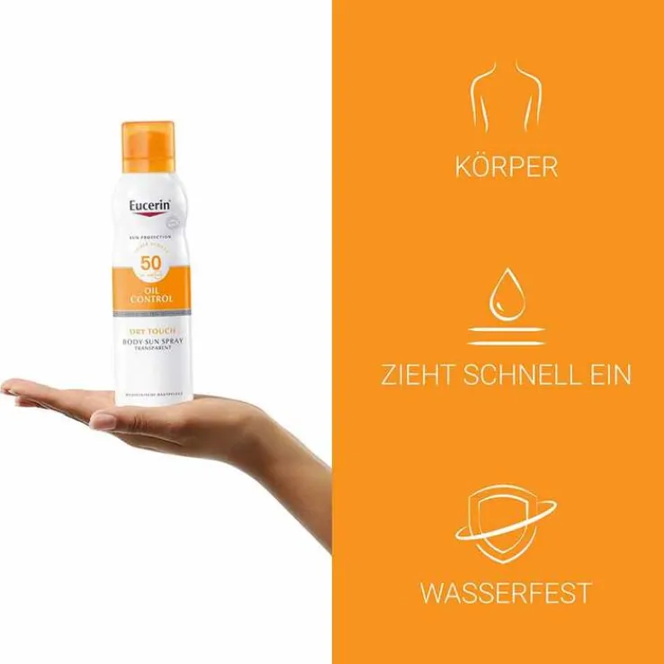 Eucerin Sun Oil Control Body transparent Aerosol LSF 50, 200 ml