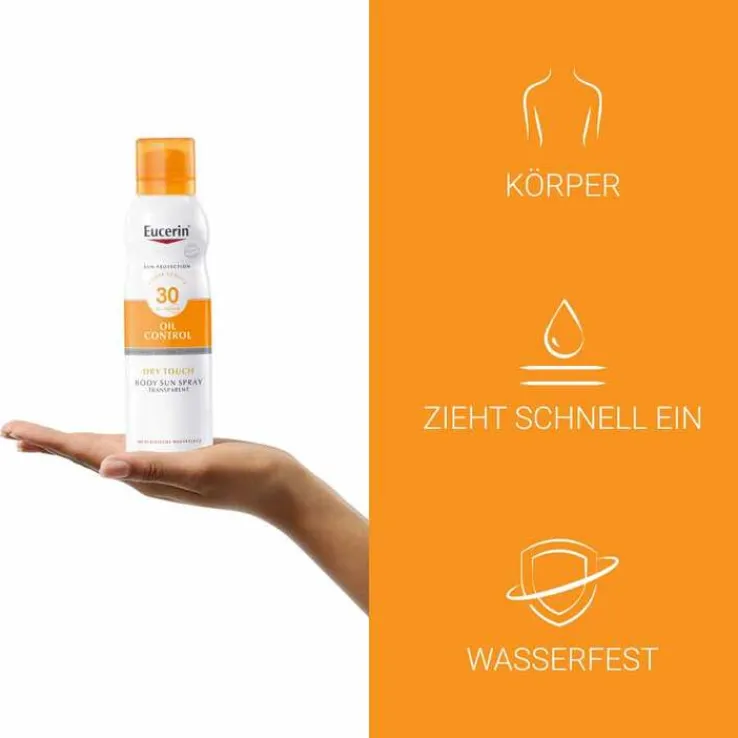 Eucerin Sun Oil Control Body transparent Aerosol LSF 30, 200 ml
