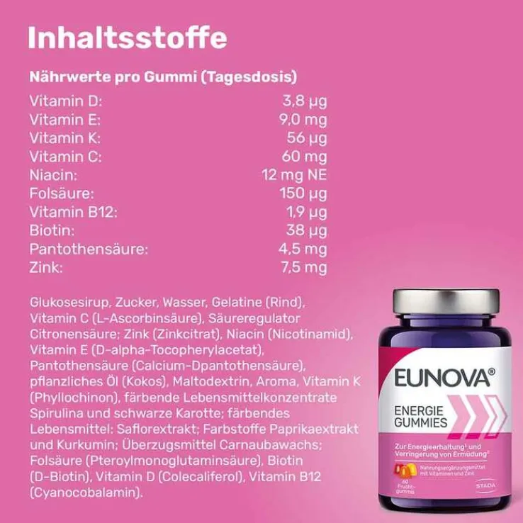 Eunova Energie Gummies, 60 St