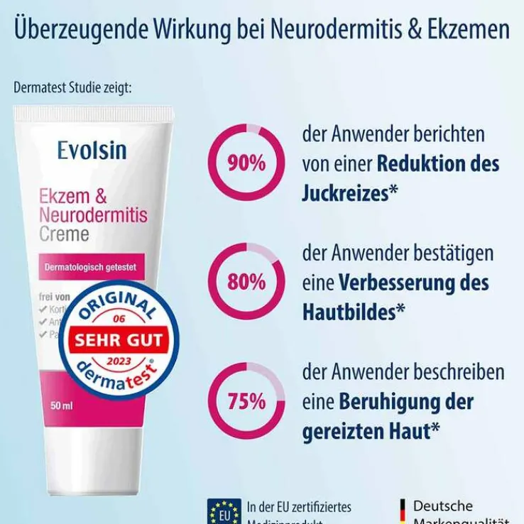 Evolsin Ekzem & Neurodermitis Creme, 50 ml