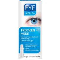 Eye Medica trocken + müde 0,3% Hyaluron Aug.-Geltro., 1 St