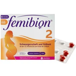 Femibion 2 Schwangerschaft + Stillzeit ohne Jod - 8-Wochen-Packung mit 60 Tabl. u. 60Kapseln, 2X60 St