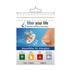 Filter Your Life Nasenfilter für Allergiker Größe M, 7X2 St