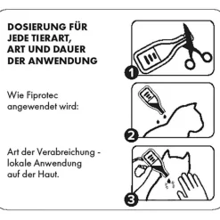 Fiprotec® 50 mg Lösung zum Auftropfen für Katzen, 3X0.50 ml