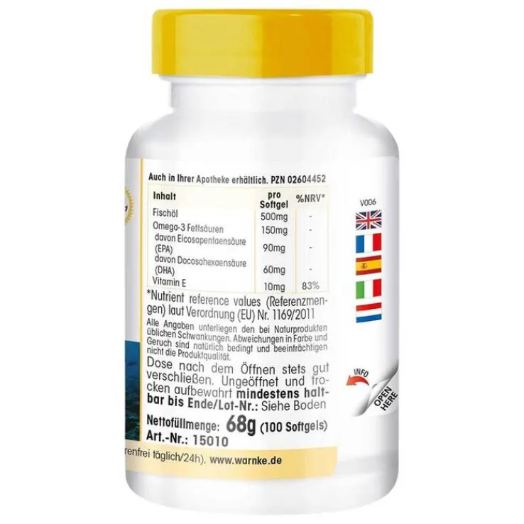 Fischöl Kapseln 500 mg, 100 St