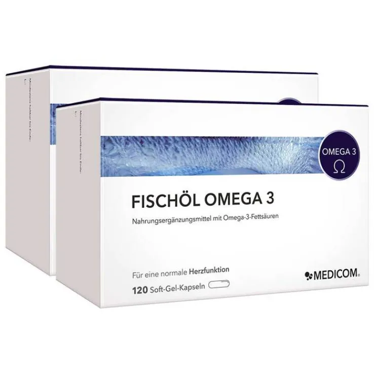 Fischöl Omega 3 Weichkapseln, 2X120 St