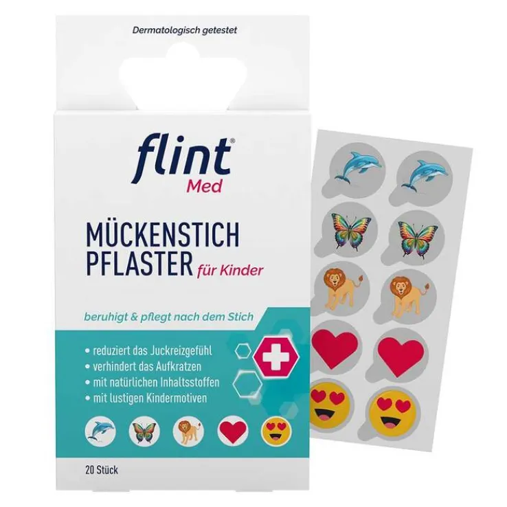 Flint Med Mückenstich Pflaster für Kinder, 20 St
