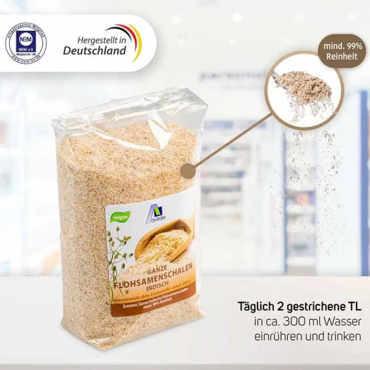 Flohsamenschalen indisch, 250 g