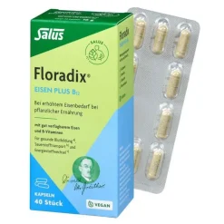 Floradix Eisen plus B12 vegan Kapseln, 40 St