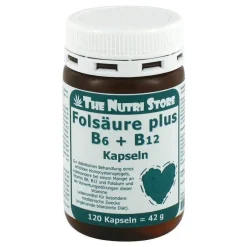 Folsäure + B 12 + B 6 Kapseln, 120 St