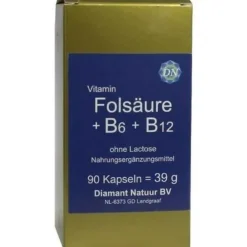 Folsäure + B 6 + B 12 ohne Lactose Kapseln, 90 St