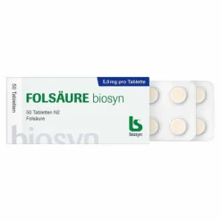Folsäure Biosyn Tabletten, 50 St