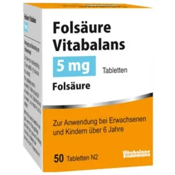 Folsäure Vitabalans 5 mg Tabletten, 50 St
