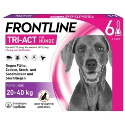 FRONTLINE TRI-ACT® gegen Zecke, Floh und fliegende Insekten bei Hunden (20-40kg), 6 St