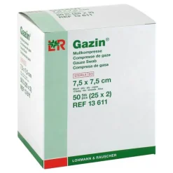 Gazin Kompressen 7,5x7,5cm 8, 25X2 St