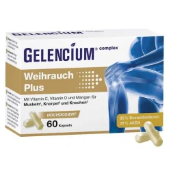 Gelencium Weihrauch Plus hochdosiert mit Vitamin C Kapseln , 60 St