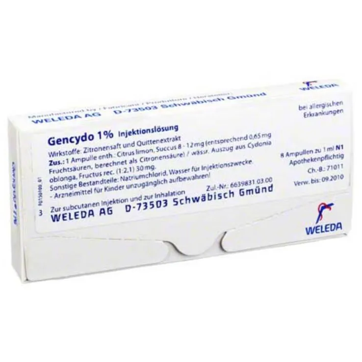 Gencydo 1% Injektionslösung, 8 St