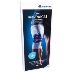 Genutrain A3 Kniebandage links Größe 5 titan, 1 St