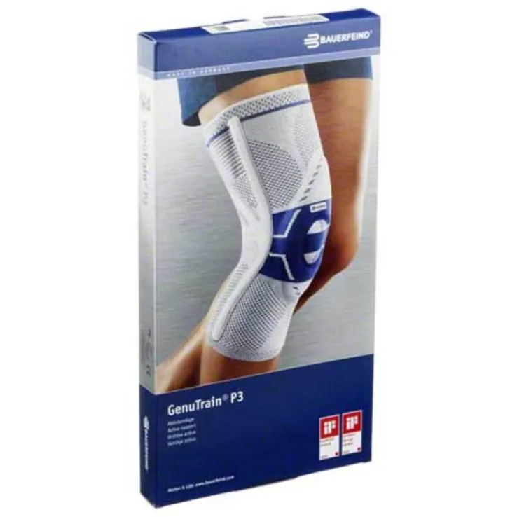Genutrain Kniebandage P3 rechts Größe 4 titan, 1 St